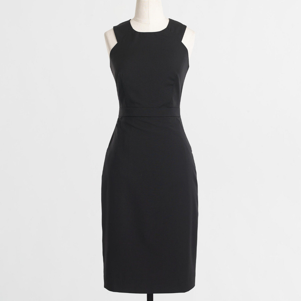 J CREW Wool Cut-Out Dress 6 NWT LBD/Career